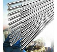 10 piezas de alambre de soldadura de aluminio de baja temperatura 1,6 mm x 330 mm para soldadura y soldadura fuerte de aleaciones de aluminio como 6061 y 3003 sin fundente plata