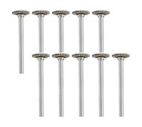 10 piezas de lima rotatoria carburo tipo T/Y/W, cabezal corte fresado acero tungsteno for Dremel, vástago 3 mm for grabado metal wanglan