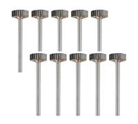 10 piezas de lima rotatoria carburo tipo T/Y/W, cabezal corte fresado acero tungsteno for Dremel, vástago 3 mm for grabado metal wanglan