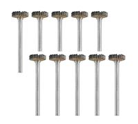 10 piezas de lima rotatoria carburo tipo T/Y/W, cabezal corte fresado acero tungsteno for Dremel, vástago 3 mm for grabado metal wanglan