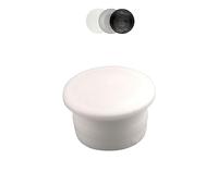10 Piezas de Tapones de Goma para Agujeros de perforación, diámetro de caña de 4,4 a 20,5mm, Negro, Blanco, Natural, embellecedor Tornillo, Ocultar Tornillos, Tapa, Cubre (Blanco, 6,0mm)