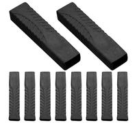 10 Piezas Funda para Mango de Martillo de Garra de Goma Negra | Diseño Acolchado Resistente al Sudor, Textura Tridimensional, Adecuado para Carpinteros y Bricolaje