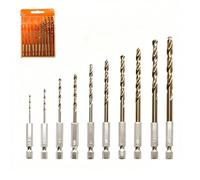 10 Piezas Juego de Brocas Metal Kobalt M35 HSS con Vástago Hexagonal | para Metal (Ø1,5-6,0 mm) Brocas Hormigon para Acero Inoxidable, Metales Duros, Acero, Hierro con Caja de Almacenamiento