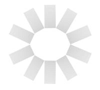 10 Piezas Placa Ciega para Cuadro Eléctrico de Disyuntor