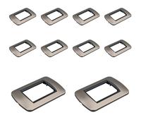 10 Piezas Placa de Pared de Plástico Ovalada, 3 Posiciones para Caja 503, Compatible con Bticino Living Light, Color Bronce, Serie MBL