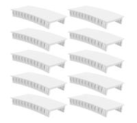 10 Piezas Placa de Relleno para Disyuntor de 12 Módulos | Diseño Modular Encajable, Compatible Riel Din, Acabado Liso y Resistente al Fuego para Cuadros