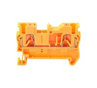 10 piezas PT2.5 Bloque de terminales de rieles DIN a presión Conectores de cables sin tornillos para gabinete de control y equipos eléctricos Conector de tiras de terminales de rieles DIN a presión