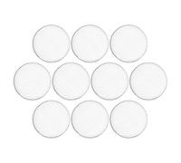 10 Piezas Red para Parrilla de Barbacoa Desechable de Hierro, 30 | Superficie Lisa sin Rebabas, Resistente a Altas Temperaturas, Portátil, para Picnics y Bbq, Color Plata