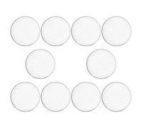 10 Piezas Rejilla Desechable de 30cm de Hierro Plata | Uso Exterior, Evita Caídas de Comida, Plegable y Portátil, Adecuado para Camping y Excursiones
