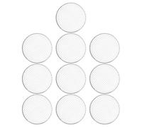 10 Piezas Rejilla Desechable para Barbacoa de 30cm, Hierro Plata | Malla Lisa sin Rebabas, Resistente a Altas Temperaturas, Portátil para Camping y Asados al Aire Libre