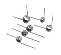 10 Piezas Resorte de Torsión de Acero Inoxidable, Diámetro del Alambre 0,8 mm x 10 mm DE, 3 Vuelta, Ángulo 180°, Muelle de Retorno en V para Reparacione y Reemplazo, 0,8x10mm x 3 Vuelta x 180°