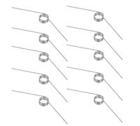 10 Piezas Resorte de Torsión de Clip V de Acero Inoxidable 304 | Torques Estables, Segura y Menor Ruido, para Reparación Doméstica y Maquinaria, Color Plata