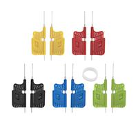 10 Piezas SDK08 Clip de Cables de Prueba Clip Ultra Pequeño Chip Clip de Pie Abrazadera Micro IC con Anillos de Goma Chip de Prueba de Componentes Electrónicos Mini Adaptadores