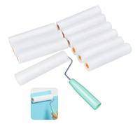 10 Piezas Set de Rodillos de Pintura Pequeños, Juego de Rodillos para Pintar, Rodillos de Espuma para Pinturas, Mini Rodillos para Pintura Pared, Accesorios de Pintura con Mango (160 * 34mm)