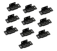 10 Piezas Soportes en L resistentes de metal inoxidable Esquina para Estantes, Armarios, Montaje de Muebles, No requiere herramientas, Tipo L Clips de Metal para Estantes de Madera Revestimiento