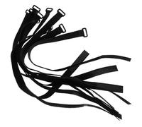 10 Piezas Sujetador de Bridas para Cables, Correa de Fijación | Poliéster y Nylon, Adhesión Fuerte, Instalación Rápida, para Red de Fútbol y Postes, Escuela y Terreno