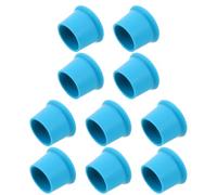 10 Piezas Tapón de Silicona Azul para Botellas de Vino | Silicona, Diseño de Falda Engrosada, Ajuste Versátil para Cuellos de Vidrio y Botellas, Instalación Fácil