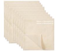 10 Piezas Telas Filtrantes Reutilizable, 50x50cm & 60x60cm Paños de Muselina para Cocinar, Cheese Cloth, Tela para Queso Filtros, para Colar Jugo, Queso, Té, Especias, Tofu, Café, Batidos de Frutas