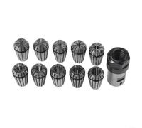 10 pinzas de resorte ER16 con eje de motor, soporte de varilla de extensión de 8 mm para fresado CNC, grabado y máquinas de alta velocidad, diseñadas para una aplicación de mecanizado precisa