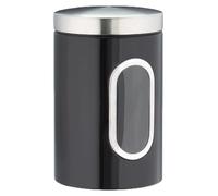 10 recipientes herméticos, de 1,4 litros, con tapa y ventana transparente, para almacenar café, harina, pasta, etc. Ideales para la cocina, de metal, color