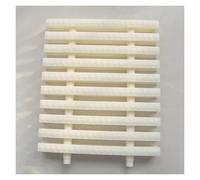 10 rejillas de desagüe para piscinas - Filtro de plástico rectangular para ducha y canaleta, 18 cm de ancho, protección contra alto flujo, fácil instalación, protector de desagüe duradero (blanco