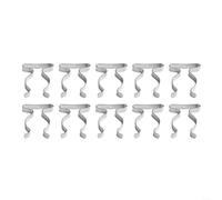 10 soportes de herramientas de acero al manganeso resistentes para almacenamiento de montaje en pared, abrazaderas de cierre a presión para escobas, rastrillos, tuberías, aros de jardín, cobertizo