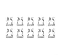 10 soportes de herramientas de acero al manganeso resistentes para almacenamiento de montaje en pared, abrazaderas de cierre a presión para escobas, rastrillos, tuberías, aros de jardín, cobertizo