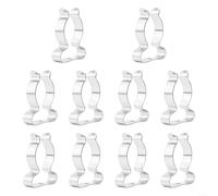 10 soportes de herramientas de acero al manganeso resistentes para almacenamiento de montaje en pared, abrazaderas de cierre a presión para escobas, rastrillos, tuberías, aros de jardín, cobertizo