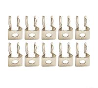 10 soportes de herramientas de acero al manganeso resistentes para almacenamiento de montaje en pared, abrazaderas de cierre a presión para escobas, rastrillos, tuberías, aros de jardín, cobertizo