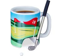 10 tazas de golf con diseño de palo, putter con bolígrafo, 2 pelotas de golf cada una, regalo de golf divertido, taza de café de golf, de colores