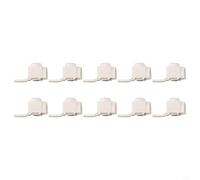10 terminales de 25 mm² para barra colectora disyuntores, 63 A, carcasa de plástico blanco, conexión de cable de hasta 25 mm² para instalación eléctrica