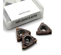 10 Uds 16ER 16IR 1,0 1,25 1,5 1,75 2,0 2,5 3,0 ISO CNC herramienta de corte de hilo carburo MMT 16 ER 16 IR inserto de diente de hilo(16 ER,100 ISO-B AH725)