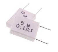10 Uds BPR56 5W resistencia de cemento cerámico no inductivo 0,01 0.015 0,02 0.025 0,03 0.047 0,05 0,1 0,15 0,2 0,25 0,5 Ohm(0.047 Ohm)