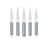 10 Uds. Broca de grabado 3D PCB 10/15/20/25 grados brocas de tallado en forma de V con punta de 0,1-0,7mm cortador de fresado 3D PCB de carburo de tungsteno