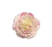 10 Uds cabezas de flores clavel artificiales 3,5 pulgadas seda sintética realistas tacto Real for centros mesa ramos boda DIY(Light Pink)