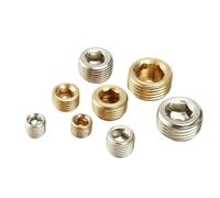 10 Uds conector neumático conector hexagonal tapa de aire anillo de sellado rosca externa G1/8 G1 4/6/8mm conector de calcetín(304 Stainless Steel,3/4")