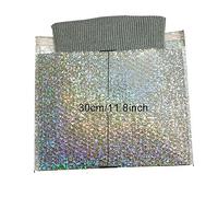 10 Uds. De sobres metálicos de burbujas, embalaje de regalo, Glamour, coloridos tonos plateados, cojín de aluminio, sobres acolchados de envío-40x30cm