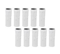 10 uds. E14 base lámpara tubo metal 25x80mm, carcasa hierro para lámpara vela, accesorios iluminación tipo araña, cabezal lámpara blanco, tubo e14 metal blanco, accesorios para luminarias decorativas