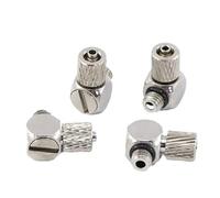 10 Uds Mini conector de tubo neumático tornillo rosca macho a través Ajuste rápido OD 3mm 4mm 6mm aire junta giro(PC4-M5,50 Pcs)