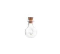 10 Uds pequeño lindo Mini tapón de corcho botellas de vidrio frascos frascos contenedores pequeña botella de deseos de vidrio con tapón de corcho(3HA)