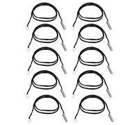 10 Uds Sensor de temperatura termistor 5x25mm Cable cilíndrico de 500mm 20K B3950 Respuesta Rápida para electrodomésticos automatización de oficinas automotrices (5K B3470)