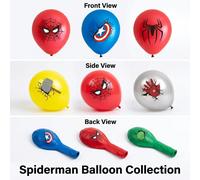 10 unidades/juego de globos de látex de los Vengadores, globos de dibujos animados para decoración de fiestas de cumpleaños infantiles, baby shower, globos de aire, juguetes, regalos 10Pcs