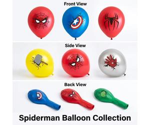 10 unidades/juego de globos de látex de los Vengadores, globos de dibujos animados para decoración de fiestas de cumpleaños infantiles, baby shower, globos de aire, juguetes, regalos 10Pcs