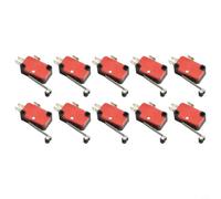 10 unidades V-156-1C25 Interruptor de límite SPDT con rodillo largo para impresora 3D, interruptor de viaje de metal para un reconocimiento de posición preciso, microinterruptor resistente, repuesto