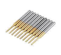 10 Unids 1.5 mm Borde de Corte Molino de Extremo CNC PCB Grabado Poco Tungsteno Recubrimiento 1/8 "Vástago