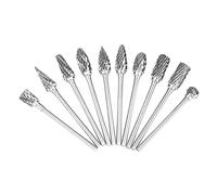 10 Unids 2.35mm Carburo Rotary Kit Brocas Molienda Herramientas para Trabajar Madera Perforación Talla Grabado