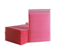 10 unids/lote sobres acolchados de burbujas de polietileno sobres acolchados autosellados bolsas de regalo bolsas de sobres de embalaje coloridas para libros-rosa-13 * 18cm