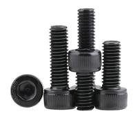 10 unids/lote tornillos hexagonales Allen con cabeza en forma de copa M2 .5 M3 M4 M5 M6 M8 grado 12,9 A2-70 acero al carbono Din912(35mm x10pcs,M3)
