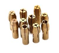 10 unids/set adaptador de mandriles de taladro 0,5mm-3,2mm portabrocas Micro pinza de latón for herramienta rotativa eléctrica