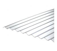 10 WAVE 76/18 Policarbonato Corrugado Hojas Claras 1265X2000mm con Protección UV